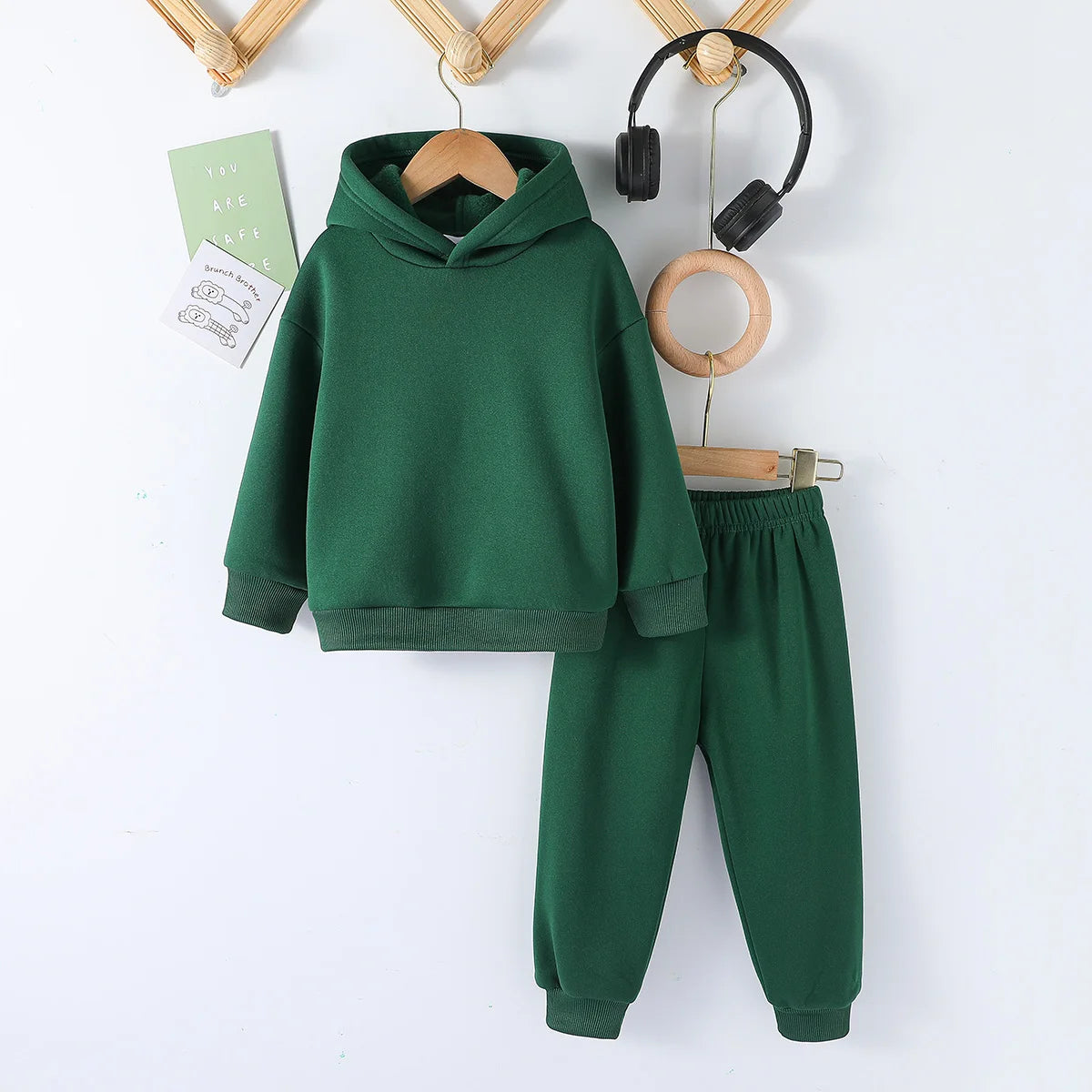 Kids Fashion 2pcs Pullover Hoodie+Pants Suits 1-8Y Years