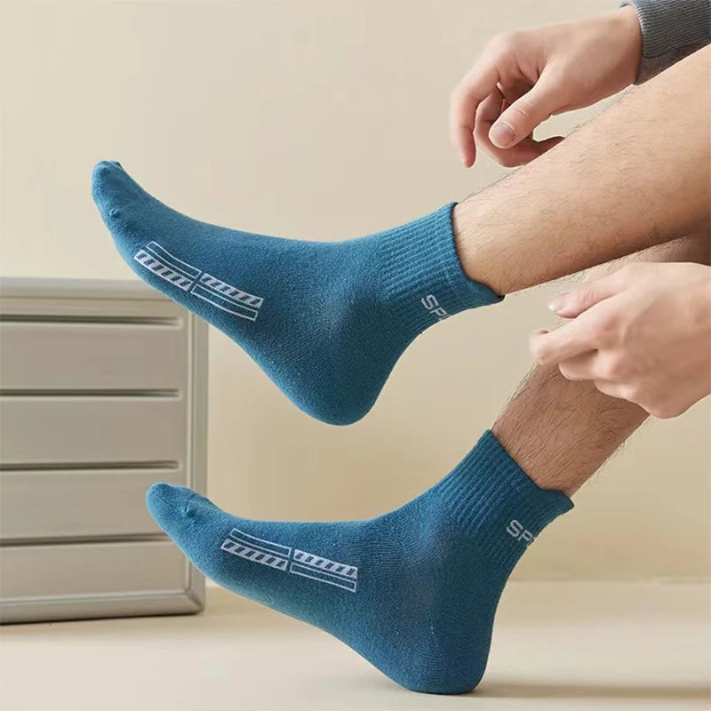 10/20Pairs High Quality Men's Socks Casual Breathable Cotton