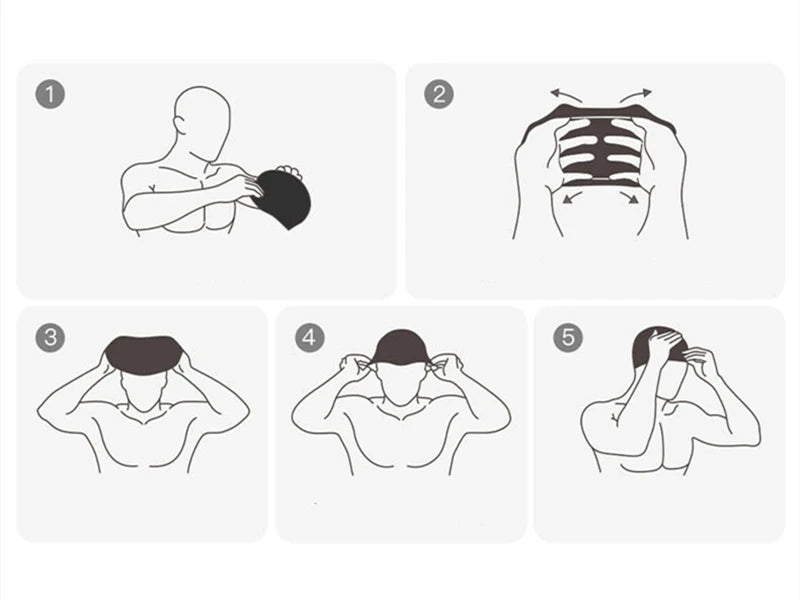 Swimming Cap Silicone Waterproof Swim Hat Men Women