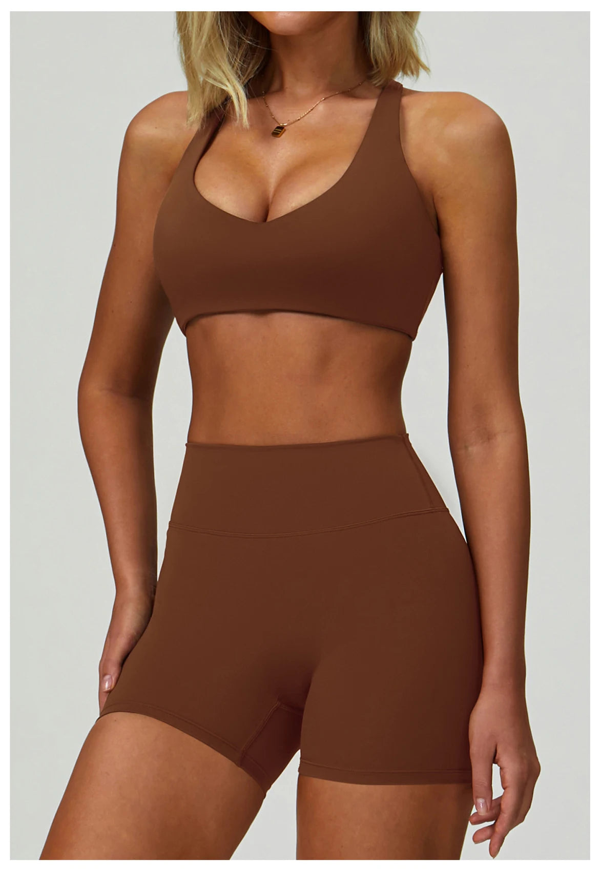 Women's 2-Piece Yoga Set, Leggings or Shorts, image 23 of 60