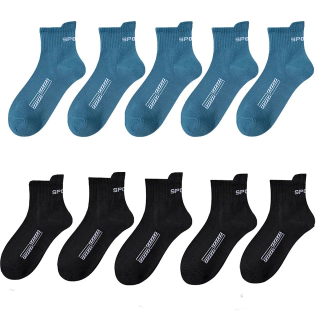 10/20Pairs High Quality Men's Socks Casual Breathable Cotton