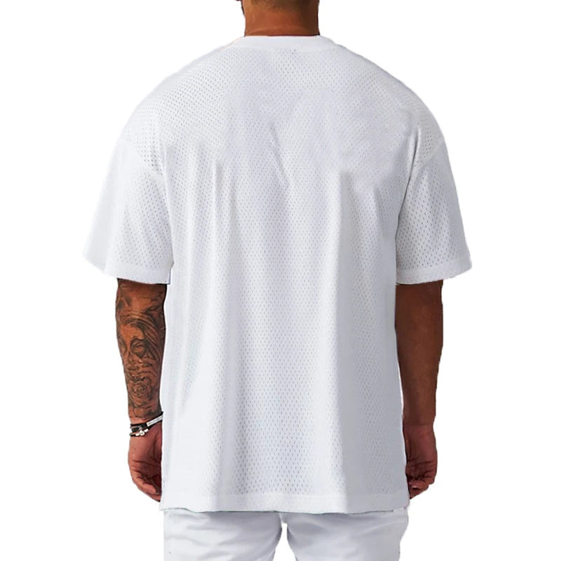 Men's Oversized Drop-Shoulder Gym T-Shirt