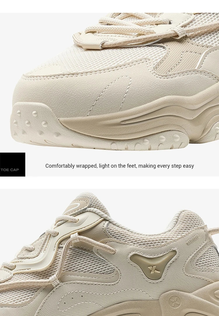 Xtep Volcano Casual Shoes Men 2025 Spring Comfortable