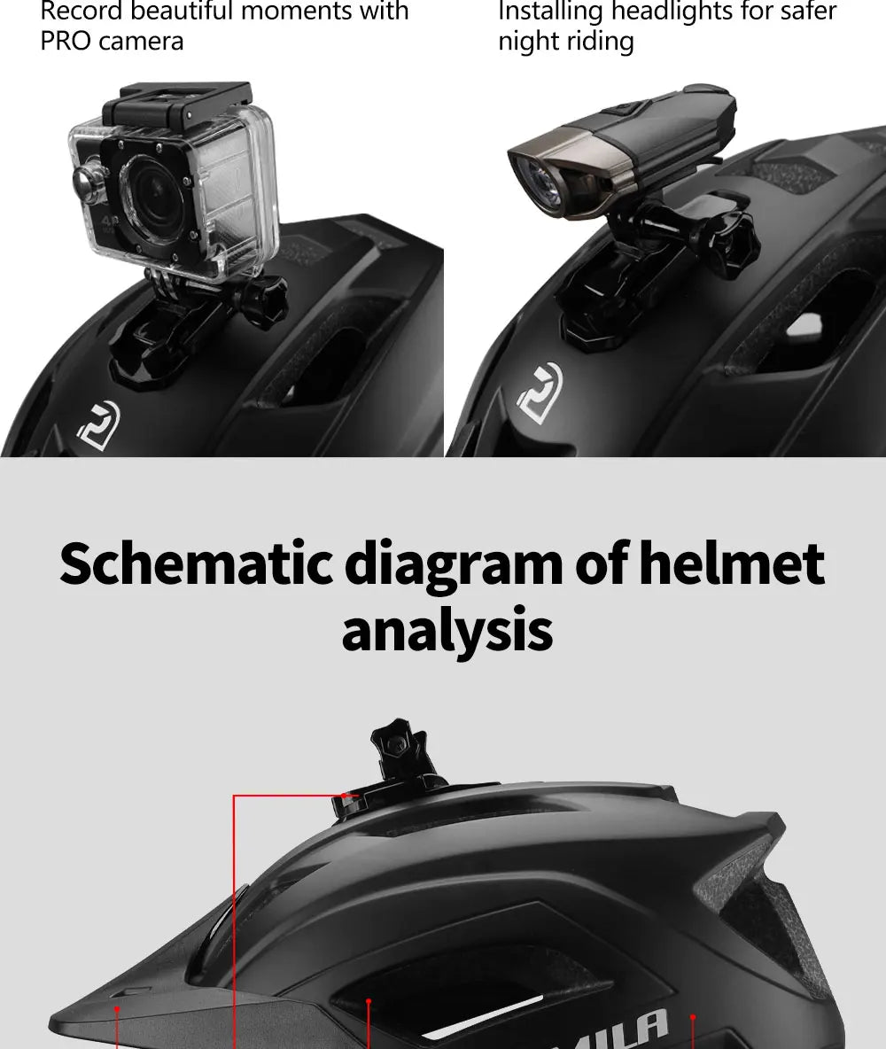 Lightweight Road and MTB Helmet, 56-62cm