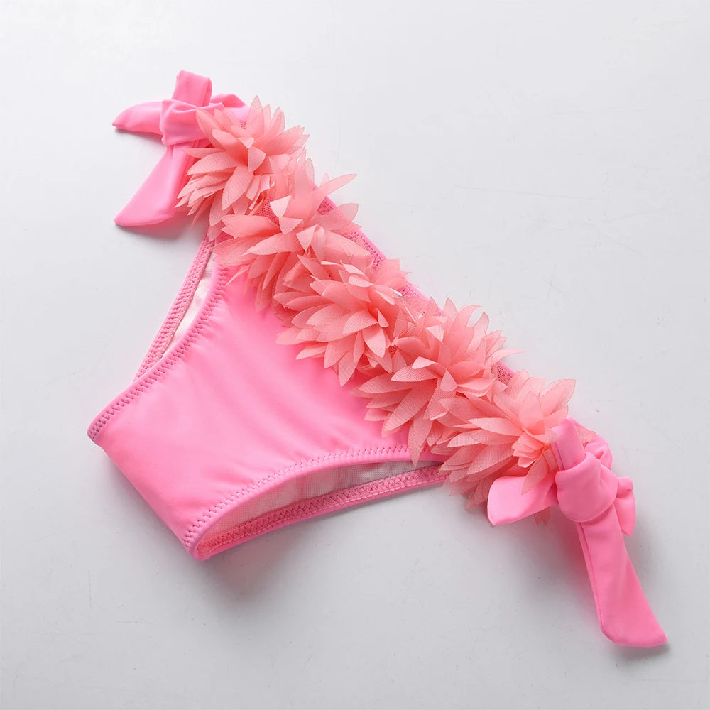 Girls' Two-Piece Ruffle Bikini, Ages 3-10