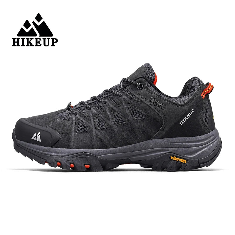 HIKEUP New Arrival Mens Hiking Shoes Breathable Lace
