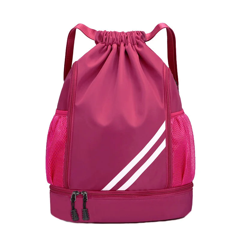 Unisex Basketball Drawstring Gym Backpack, image 16 of 20