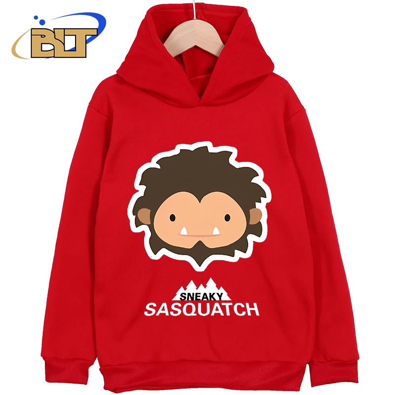 Sneaky Sasquatch Head print children's clothing classic sportswear