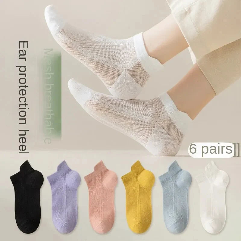 5 Pairs Letter Print Socks Comfy & Breathable