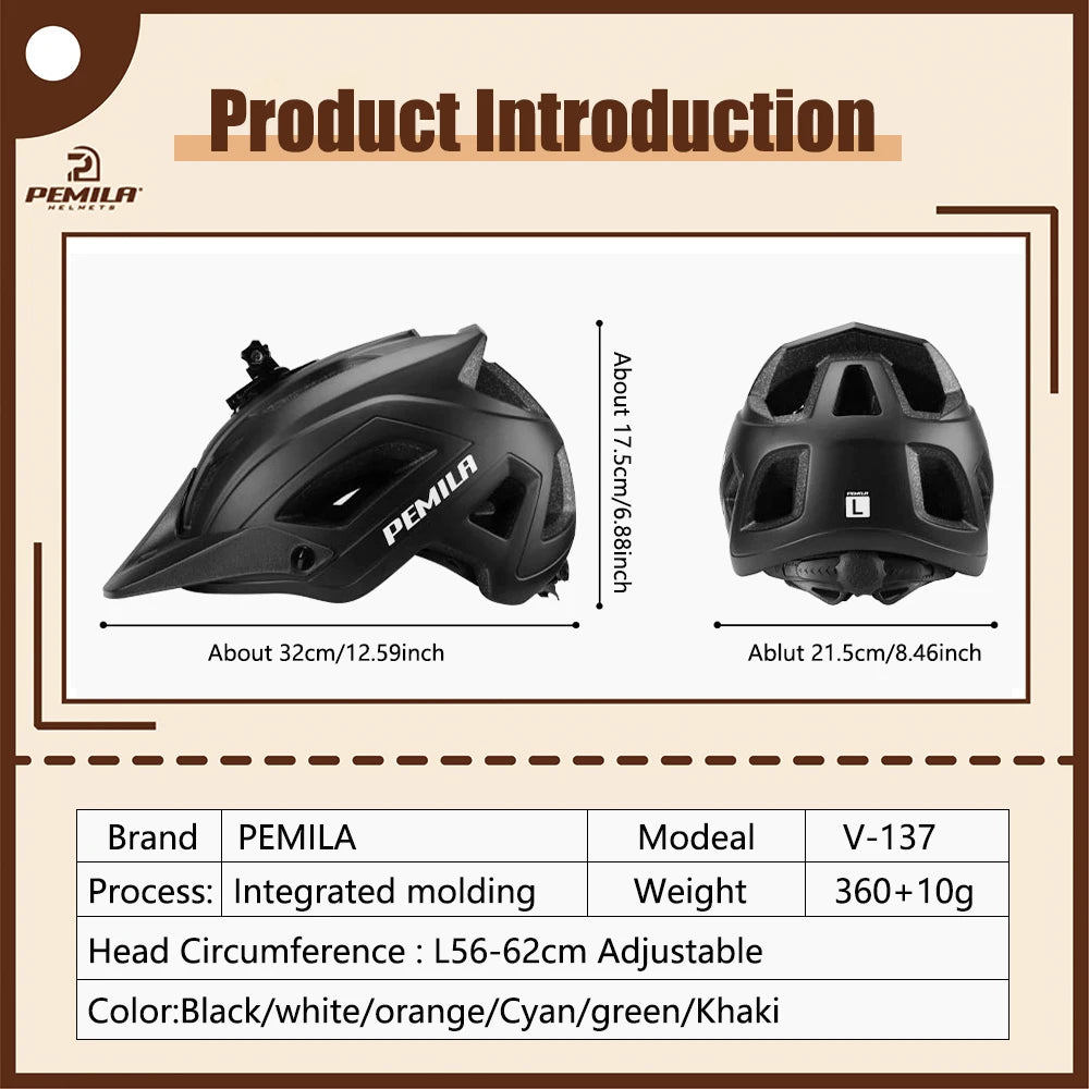 Lightweight Road and MTB Helmet, 56-62cm
