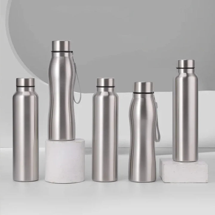 Single-Wall Steel Water Bottle, 750ml or 1L