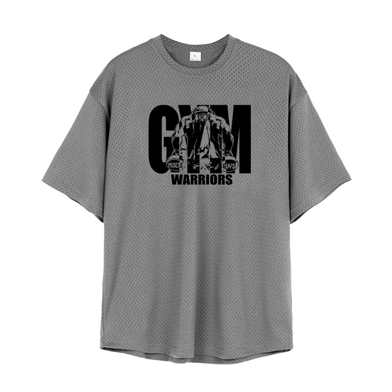 Men's Oversized Drop-Shoulder Gym T-Shirt, image 23 of 24