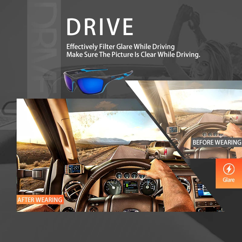 SCVCN New Outdoor Polarized Sunglasses Bike Cycling Glasses