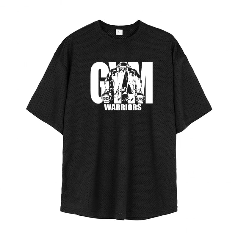 Oversized Loose Men's Casual Sport T-Shirt Gym Bodybuilding