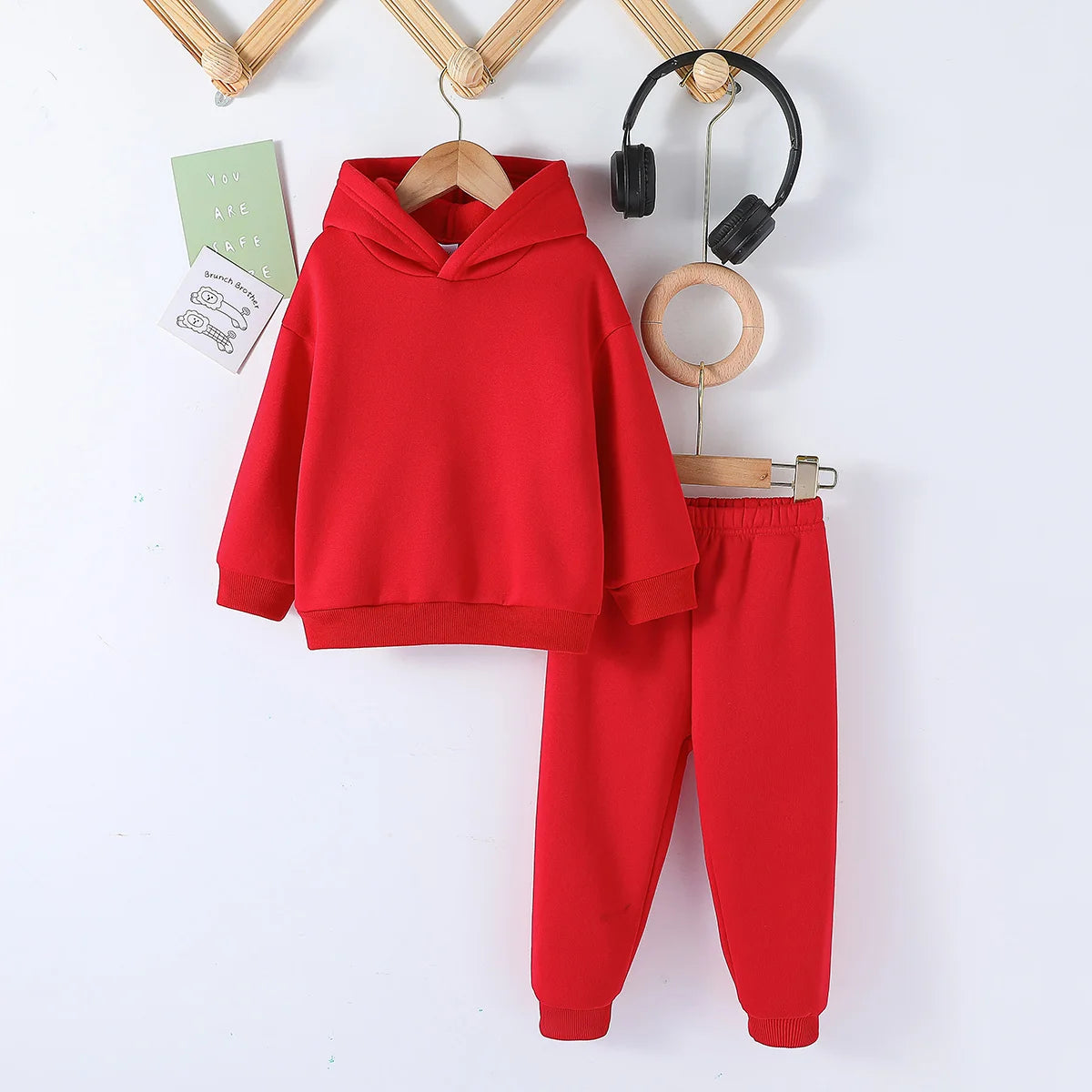 Kids Fashion 2pcs Pullover Hoodie+Pants Suits 1-8Y Years