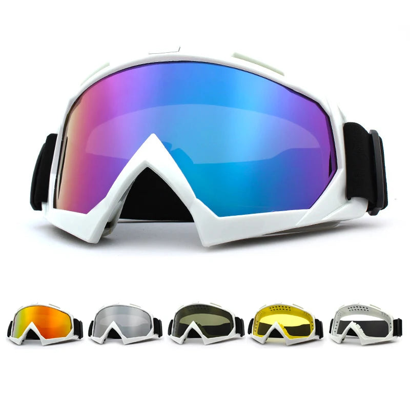 Skiing Goggles Windproof Cycling Motorcycle Goggles Winter Anti-Fog