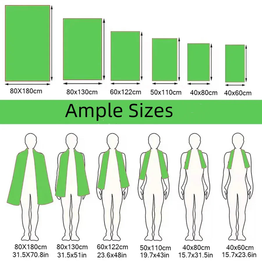 3PCS Quick Dry Beach Towel, Microfiber Travel Towel