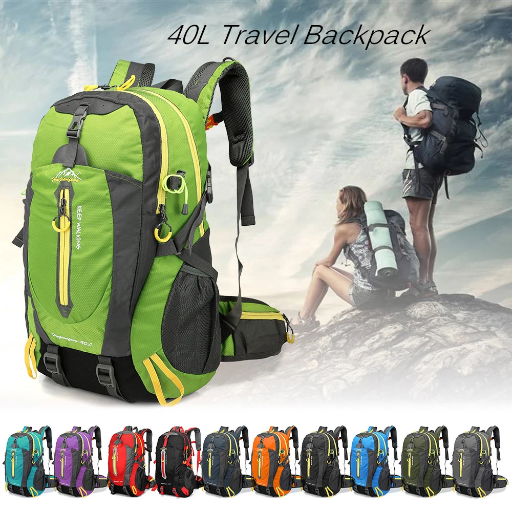 40L Water Resistant Travel Backpack Camping Hiking Laptop