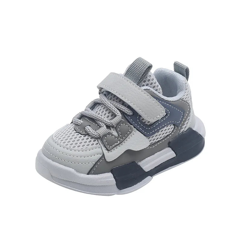 Kids' Soft-Sole Flexible Trainers, EU 21-30