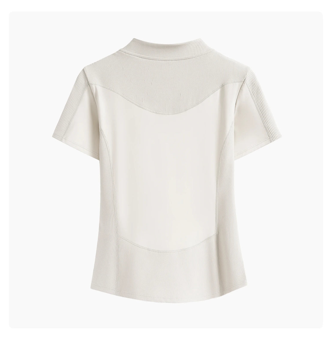 Women's Short-Sleeve Half-Zip Yoga Top