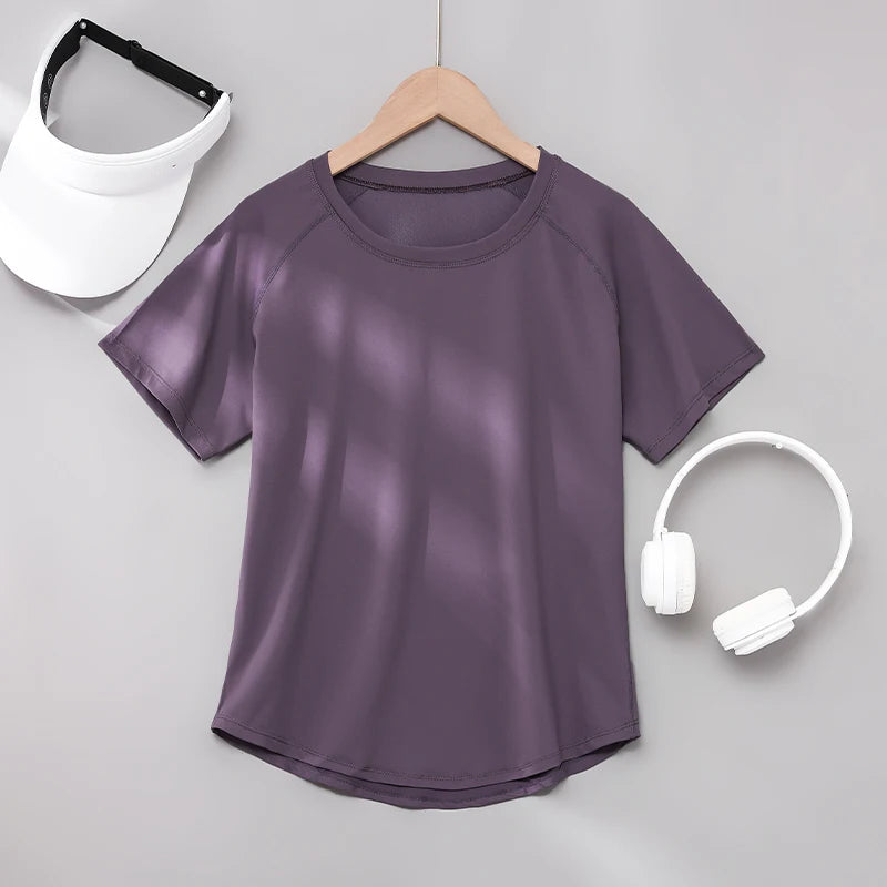 DRUR Yoga Tops Sportswear Woman Gym Shirts Breathable