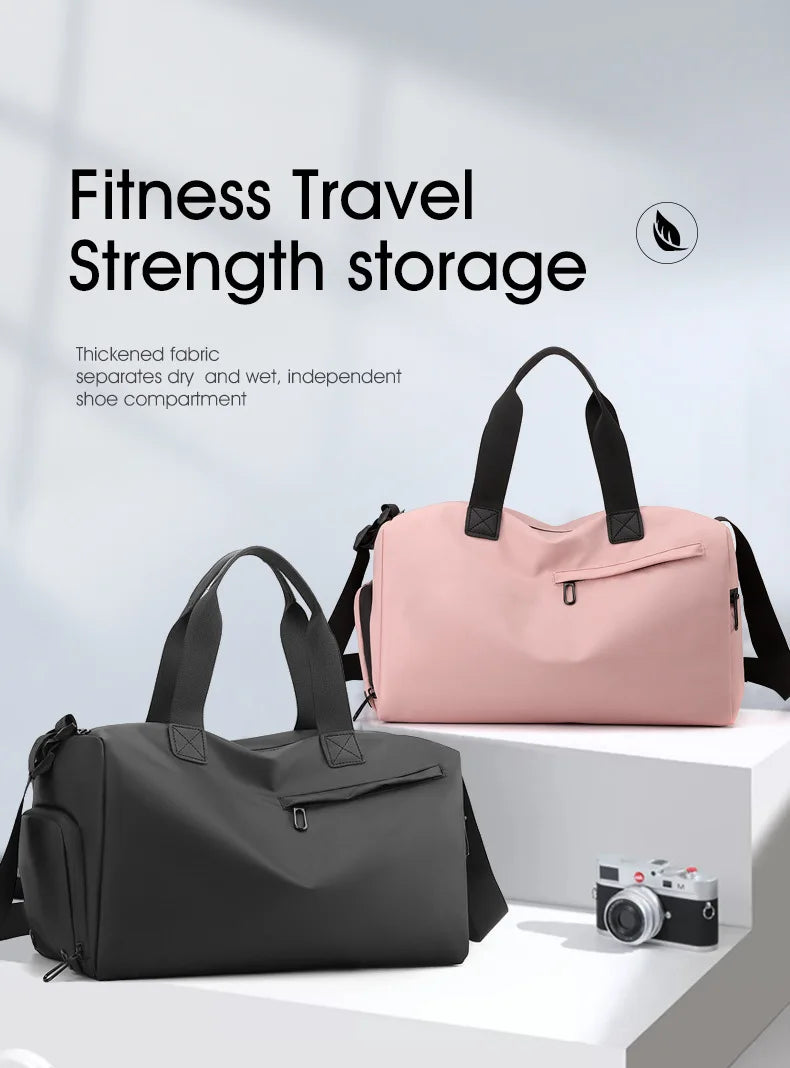 Zipper Large Capacity Oxford Travel Bags Solid Fitness