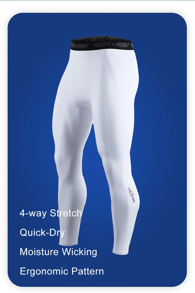 Mens Compression Pants Tights Cool Dry Leggings Sports