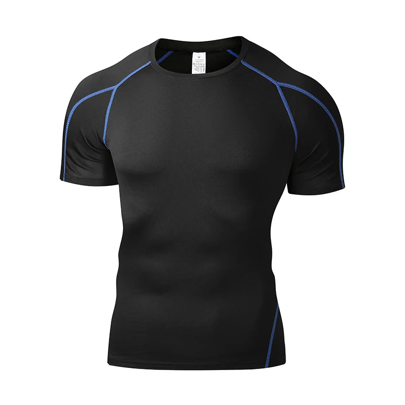 Summer Men Running T Shirt Sportswear Male Elastic