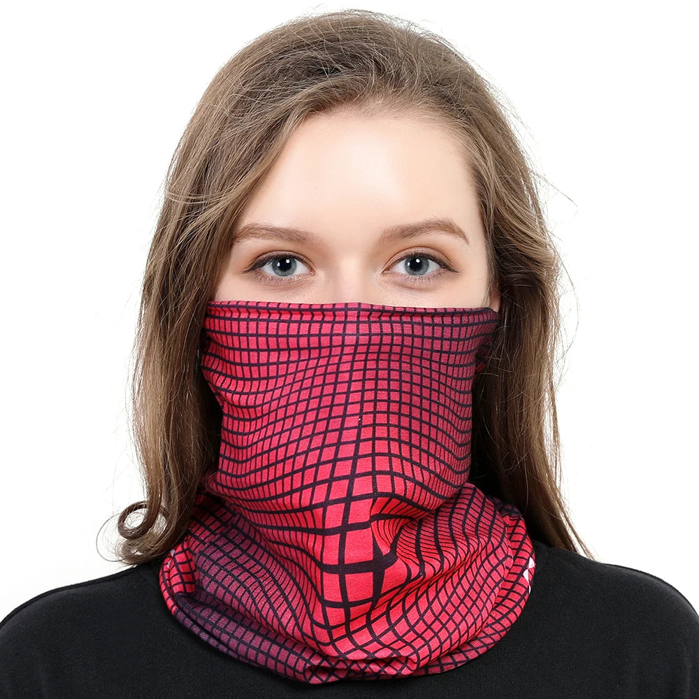Unisex Gradient Print Bandana Neck Gaiter