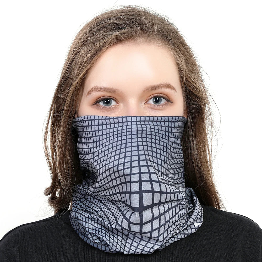 Unisex Gradient Print Bandana Neck Gaiter