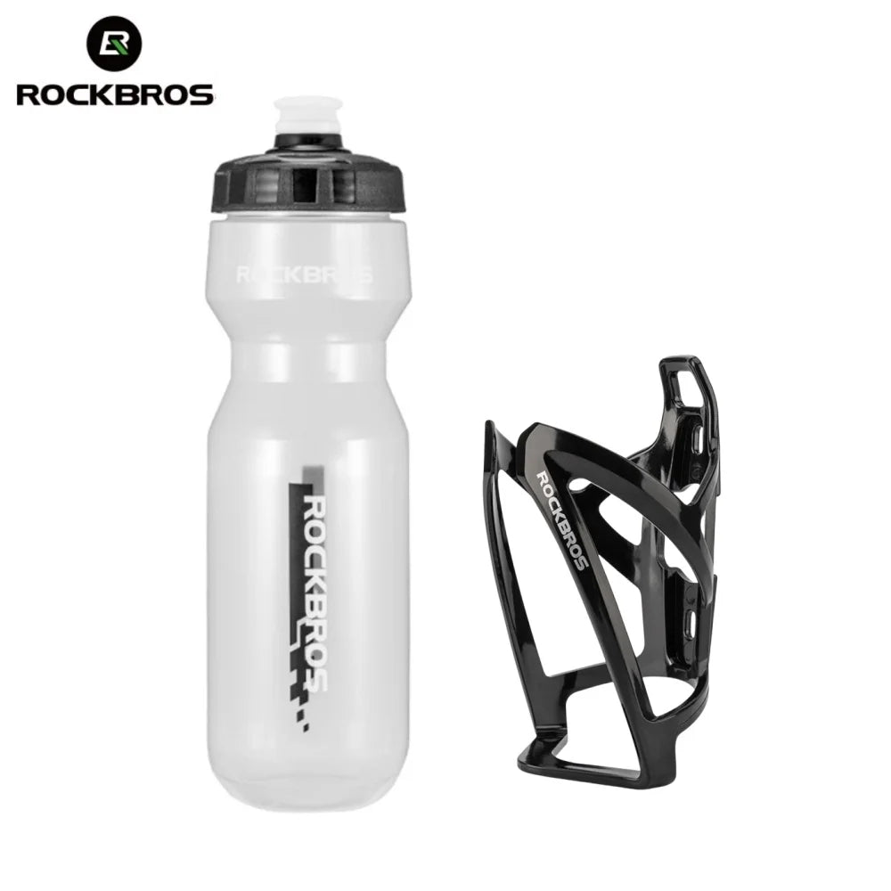 ROCKBROS Cycling Water Bottle+Water Bottle Holder 2-Piece Set