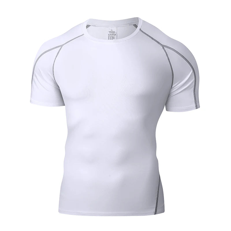 Summer Men Running T Shirt Sportswear Male Elastic