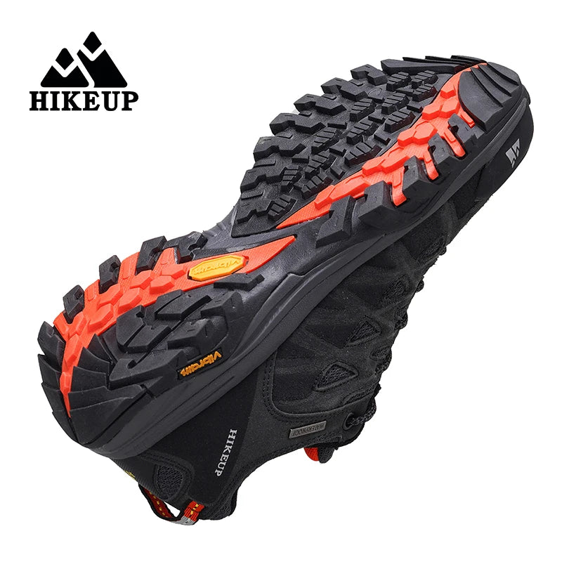 HIKEUP New Arrival Mens Hiking Shoes Breathable Lace