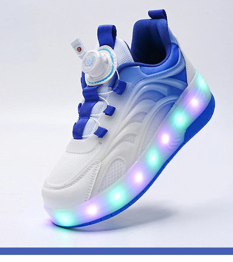 Kids' Light-Up Two-Wheel Roller Shoes