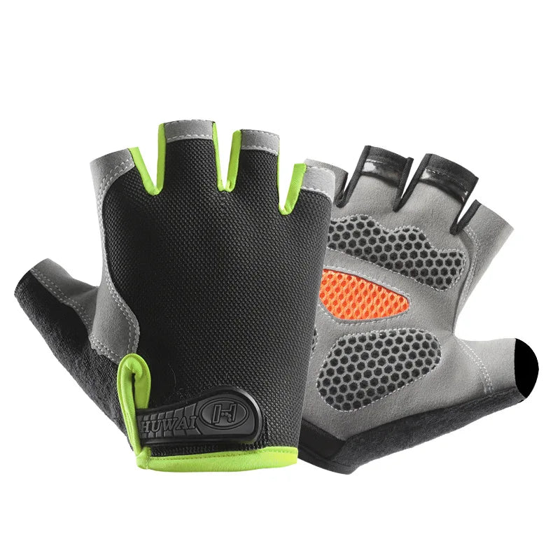 Unisex Half-Finger Anti-Slip Gym Gloves