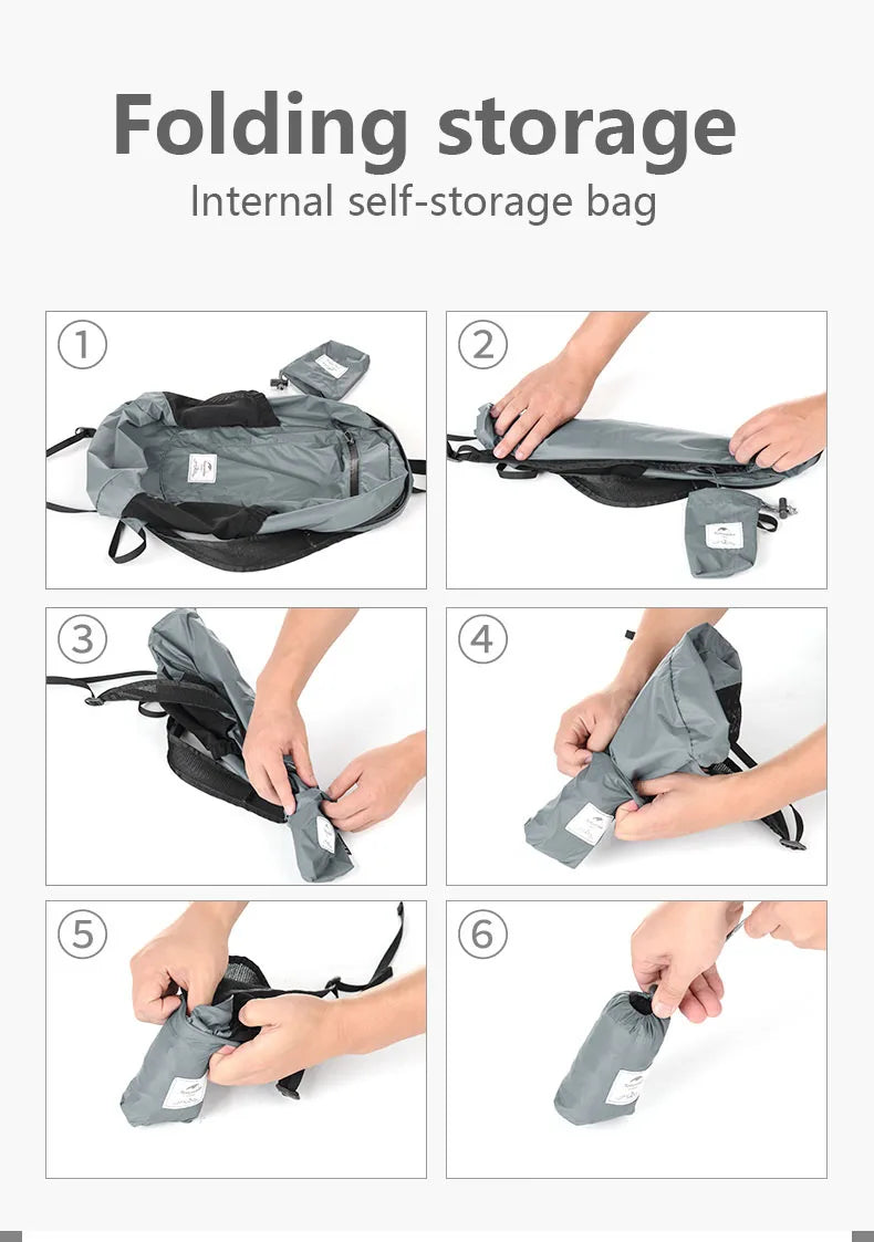 Naturehike Cloudy Goose 18L 22L Silicone Folding Backpack