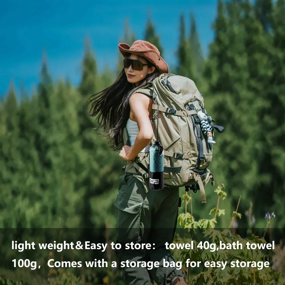 Quick Drying Absorbent Bath Towel,Backpacking Hiking,Swimming,Camping Bath Towel,Breathable