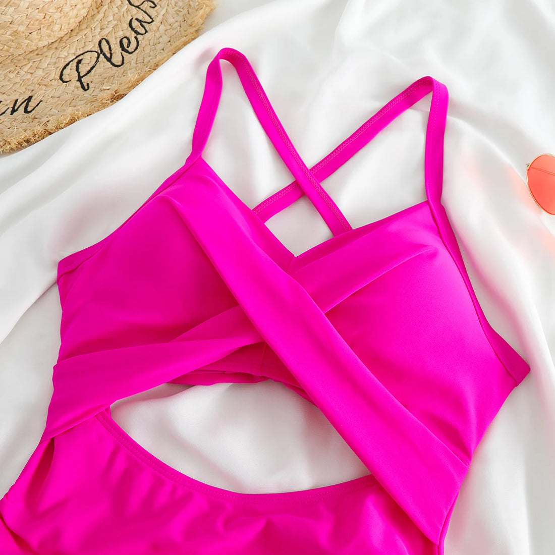 Women's Cross-Back One-Piece Swimsuit