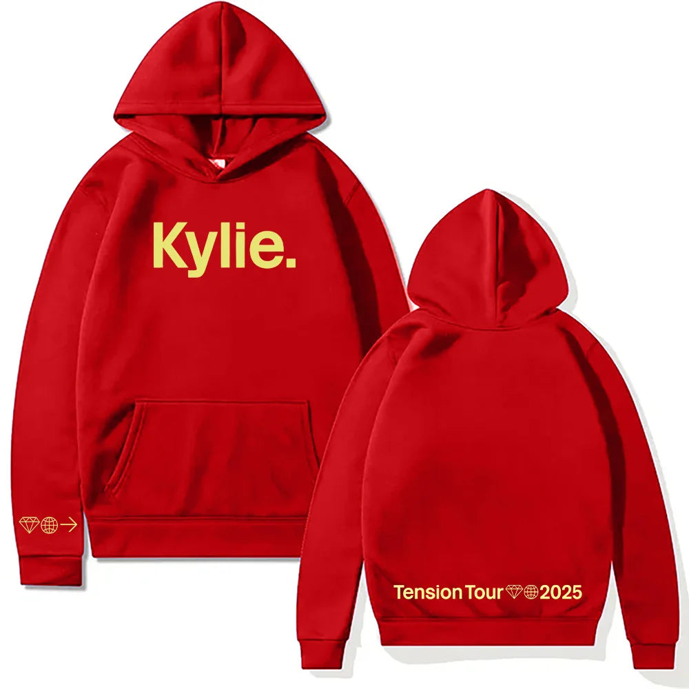 Kylie Minogue Tension Tour Logo Hoodie Hip Hop