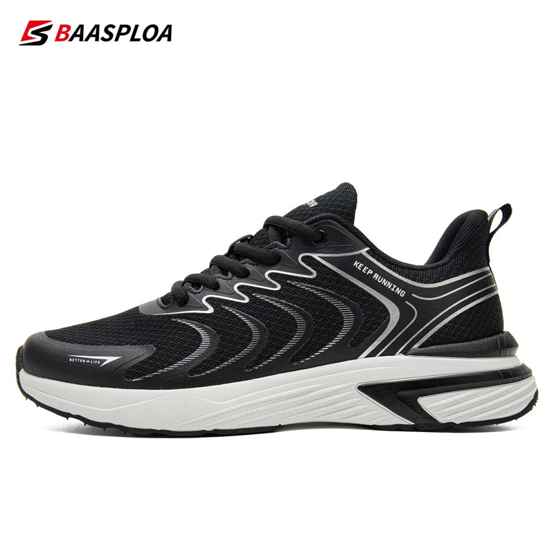 Baasploa Men's Cushioned Running Trainers
