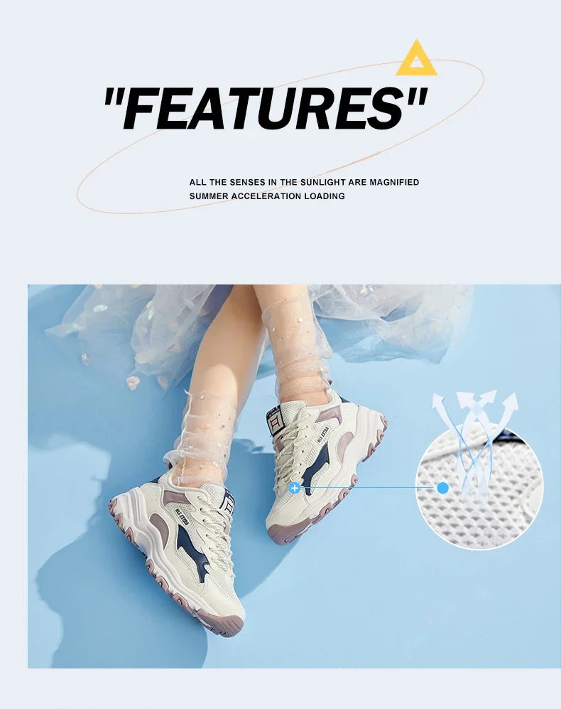 QIAODAN Leisure Shoes Women 2023 Fashion Sports Shoes