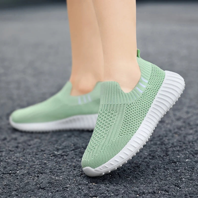 Kids' Slip-On Sock-Style Running Trainers