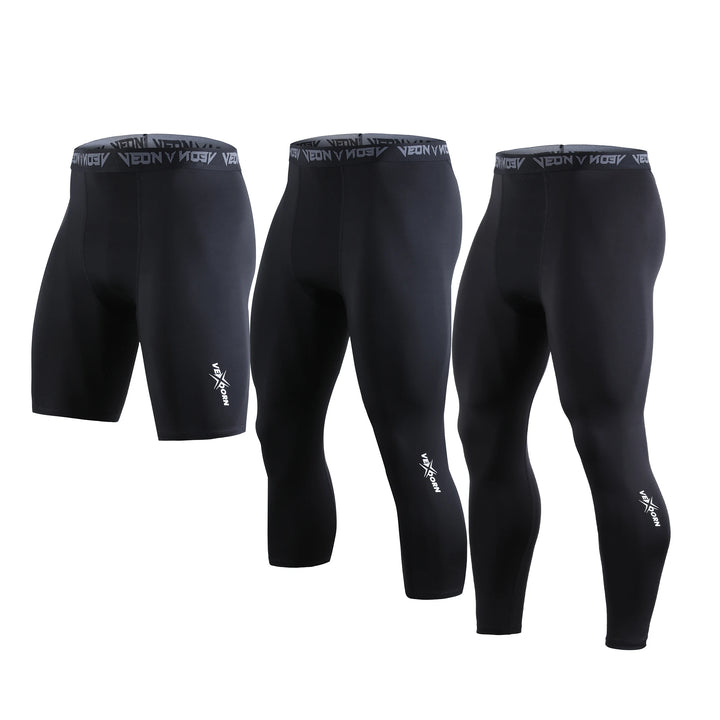 Men's Cool-Dry Compression Tights, 3 Lengths