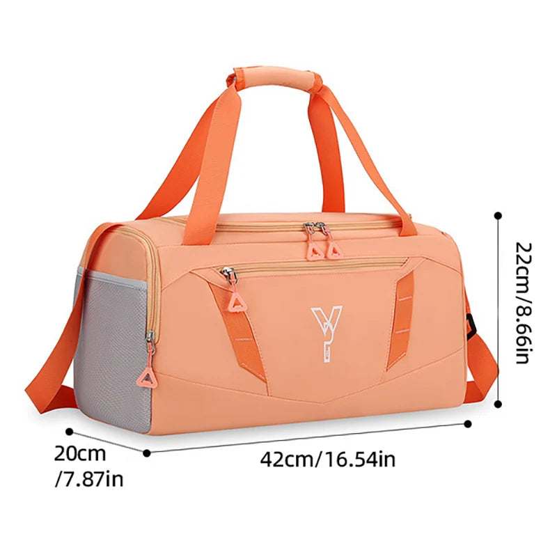 Women's Waterproof Gym Bag with Shoe Pocket
