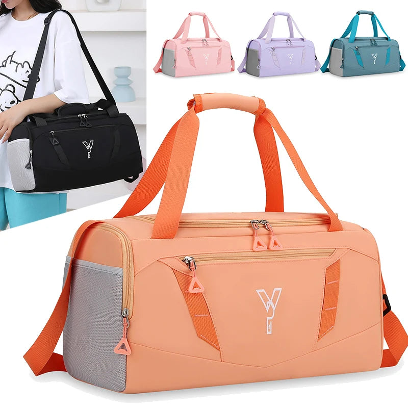 Women's Waterproof Gym Bag with Shoe Pocket