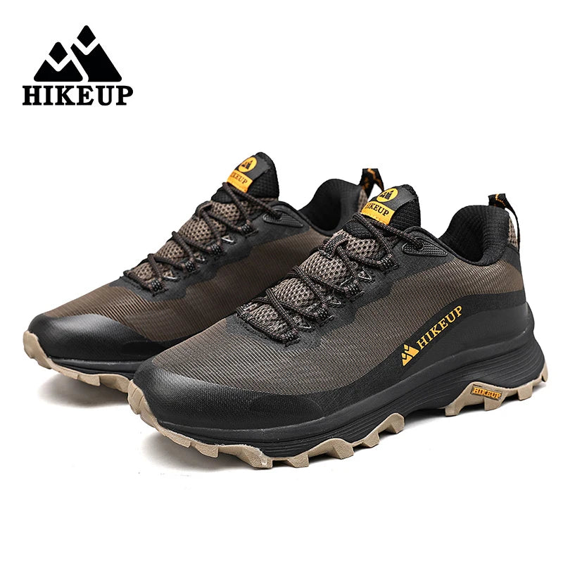 HIKEUP Outdoor Running Shoes Men Women Anti-skid Hiking