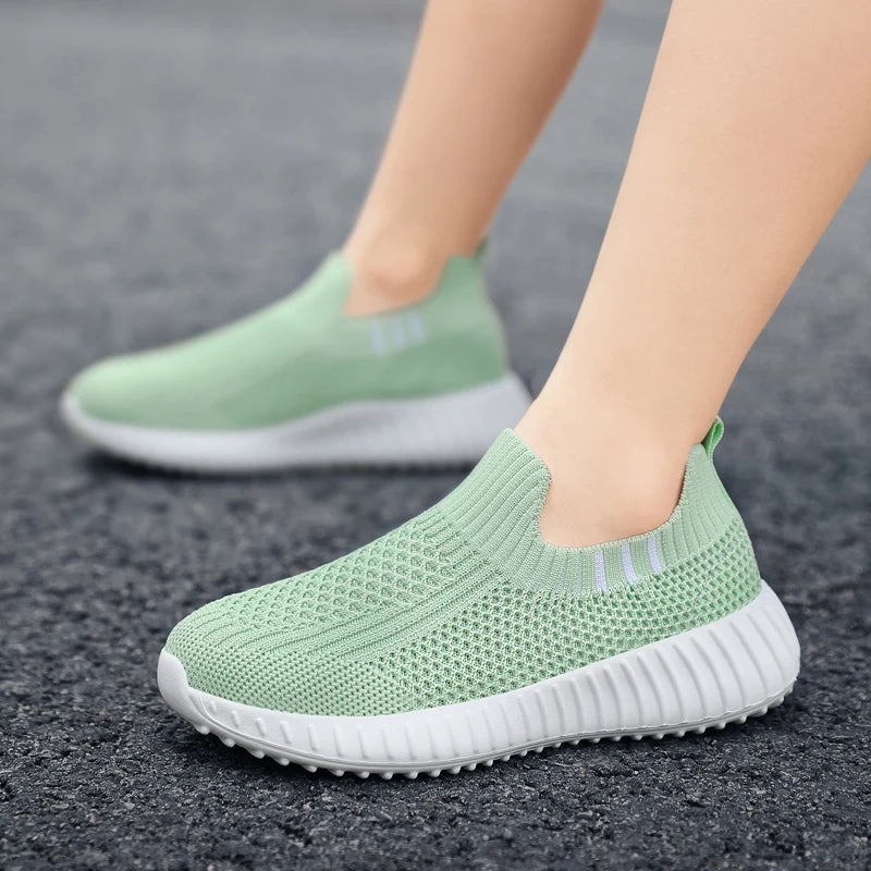 Kids' Slip-On Sock-Style Running Trainers