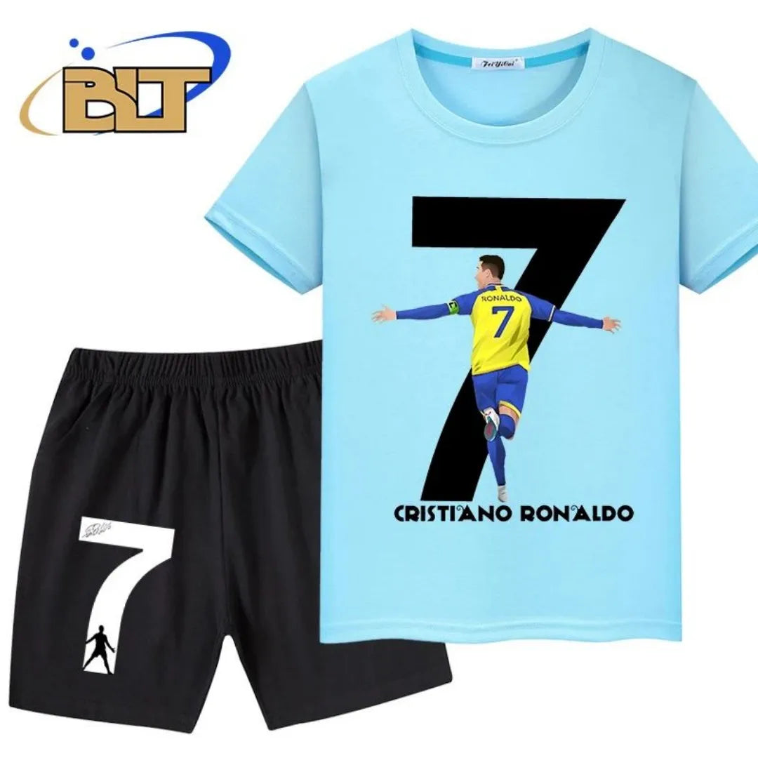 2025 Summer Ronaldo 3D Printed Summer Children's T-shirt