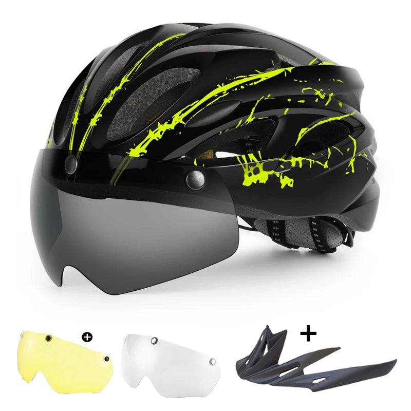 PJT Lightweight Breathable Goggles Bicycle Helmet 4 1