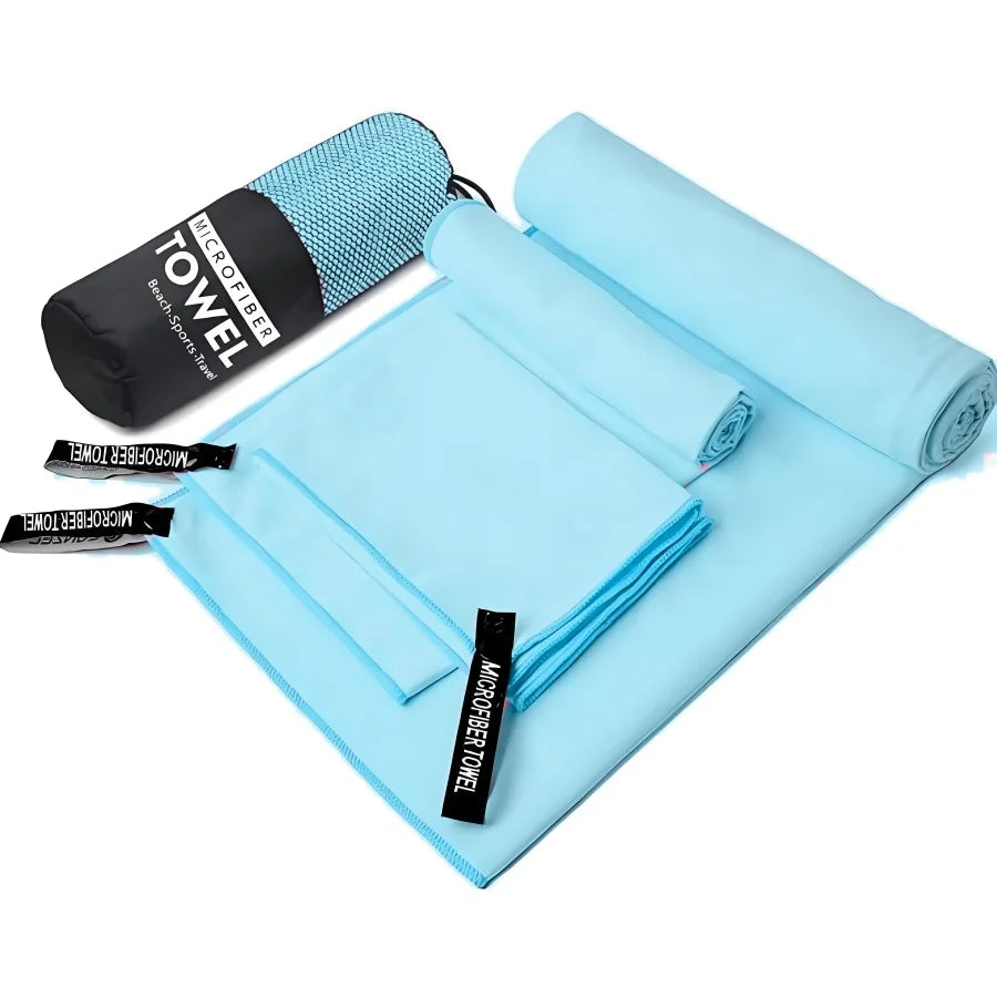 3PCS Quick Dry Beach Towel, Microfiber Travel Towel